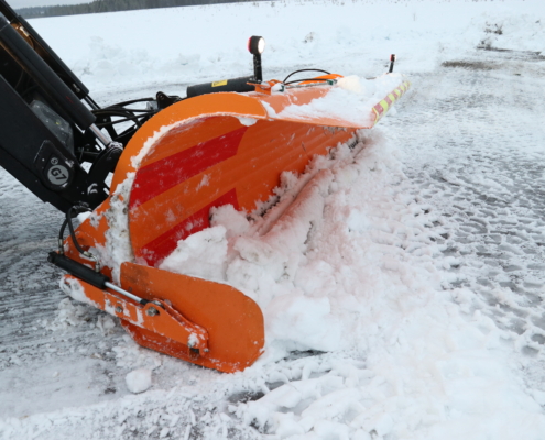 Hydrualic snow stopper for Basic diagonal plough